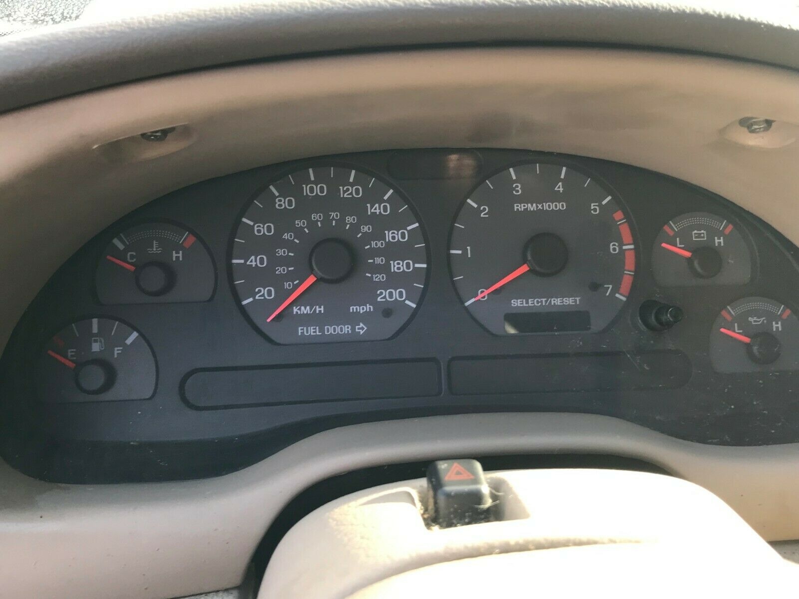 FORD MUSTANG Gauge Cluster Instrument Panel V6 3.8L Clockset 9404 SN95 FG02HGX