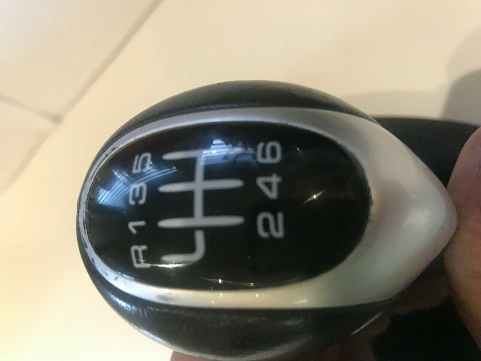 Porsche Boxster 986 996 GearStick Shift Knob 6 speed Black leather Gear