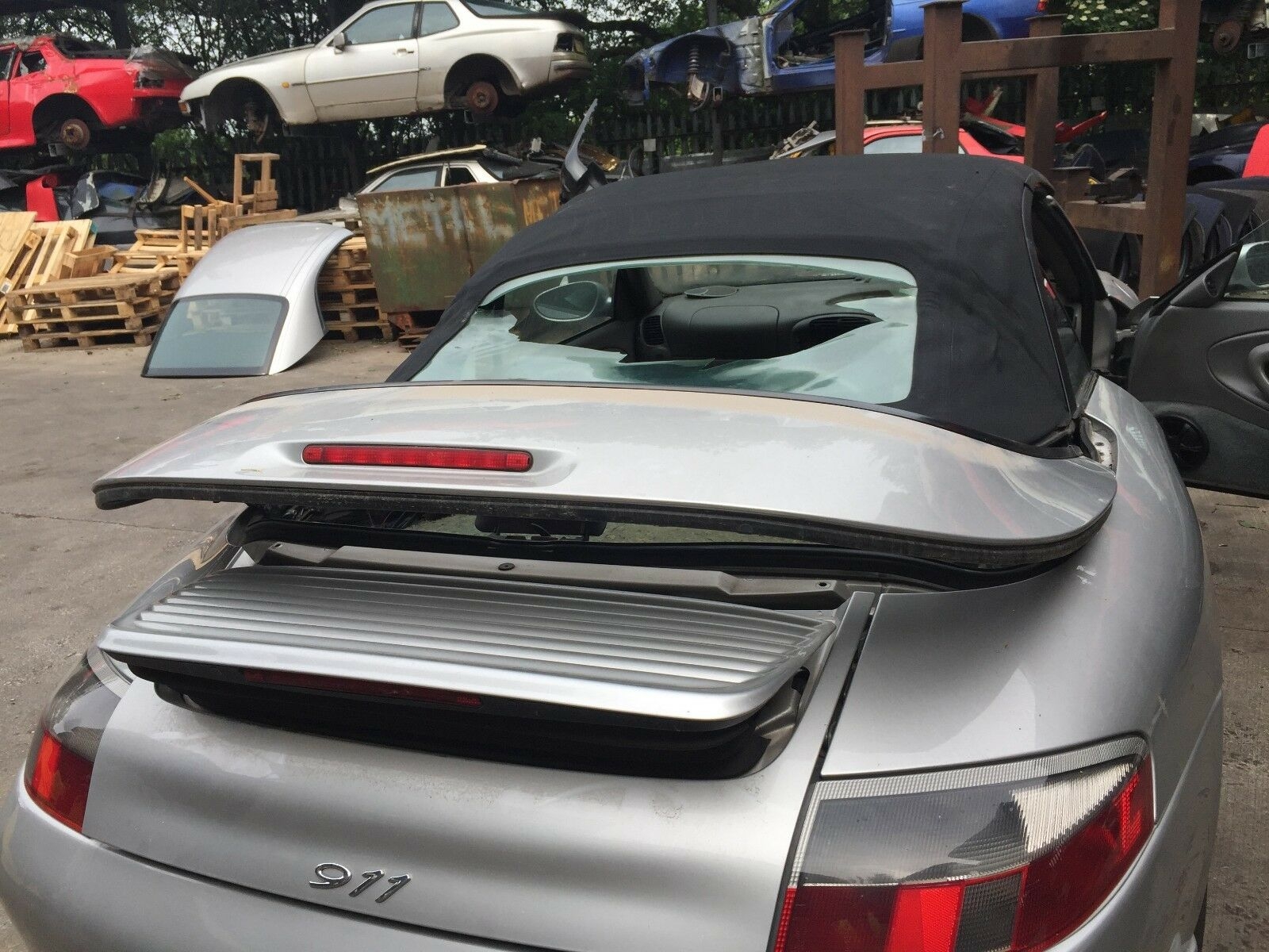 PORSCHE 911 996 CABRIOLET ROOF PARTS PORSCHE 996 CONVERTIBLE ROOF