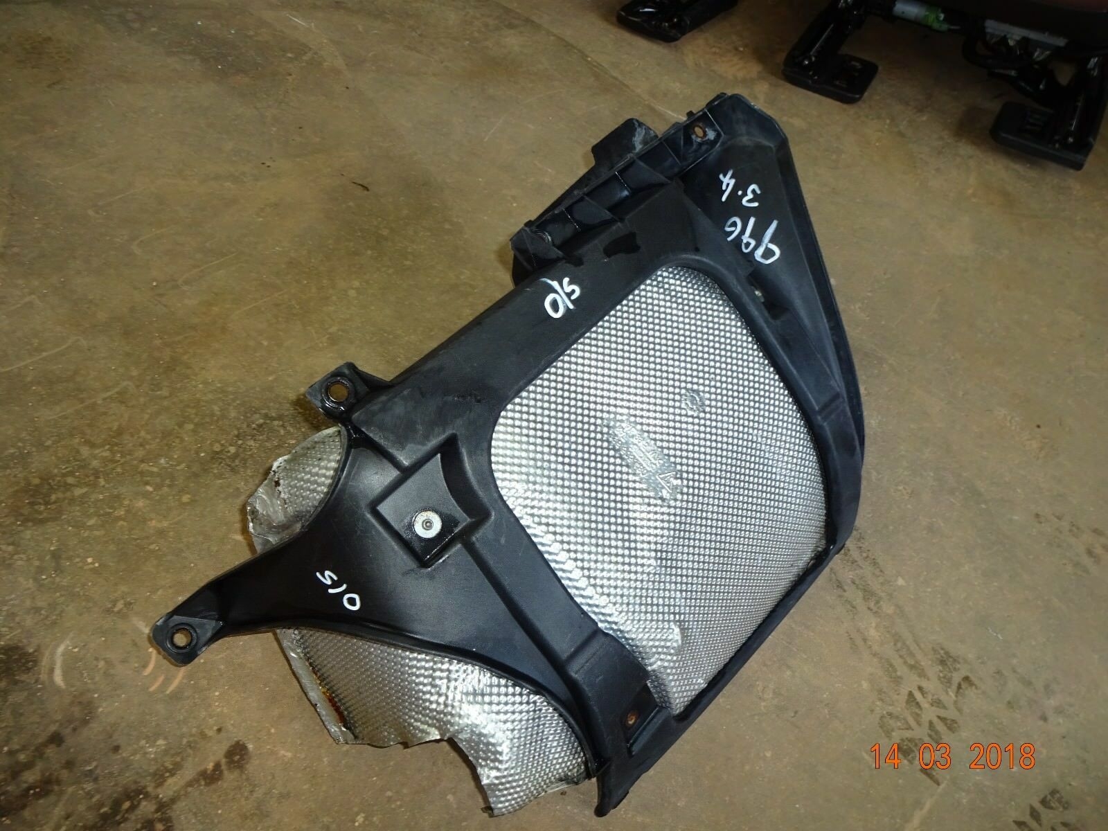 PORSCHE 996 3.4 O/S REAR EXHAUST HEAT SHIELD 996 ARCH LINER HEAT SHIELD