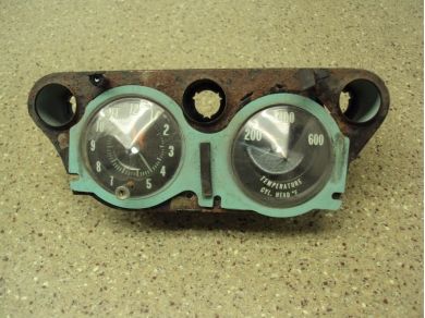 Chevrolet 1967 Chevrolet Corvair Time Clock & Temperature Gauge
