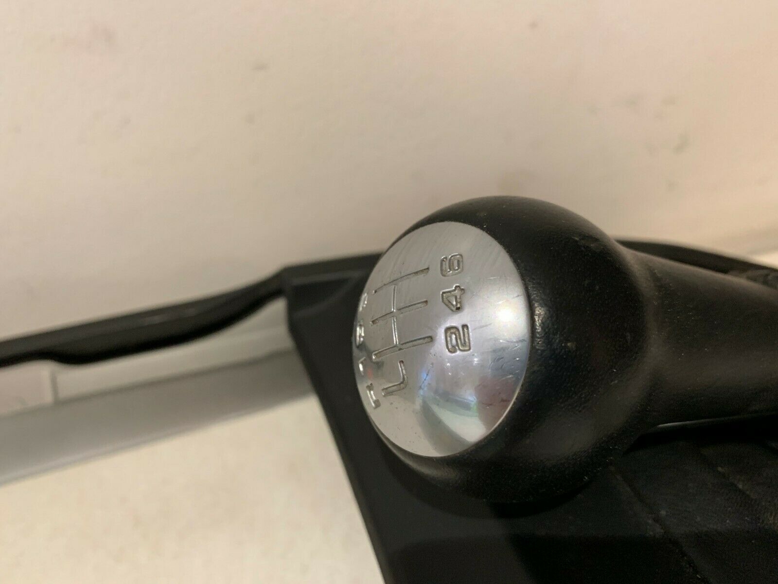 Porsche Boxster 987 6 Black Leather Gear Knob 987 6 Speed Gear Knob