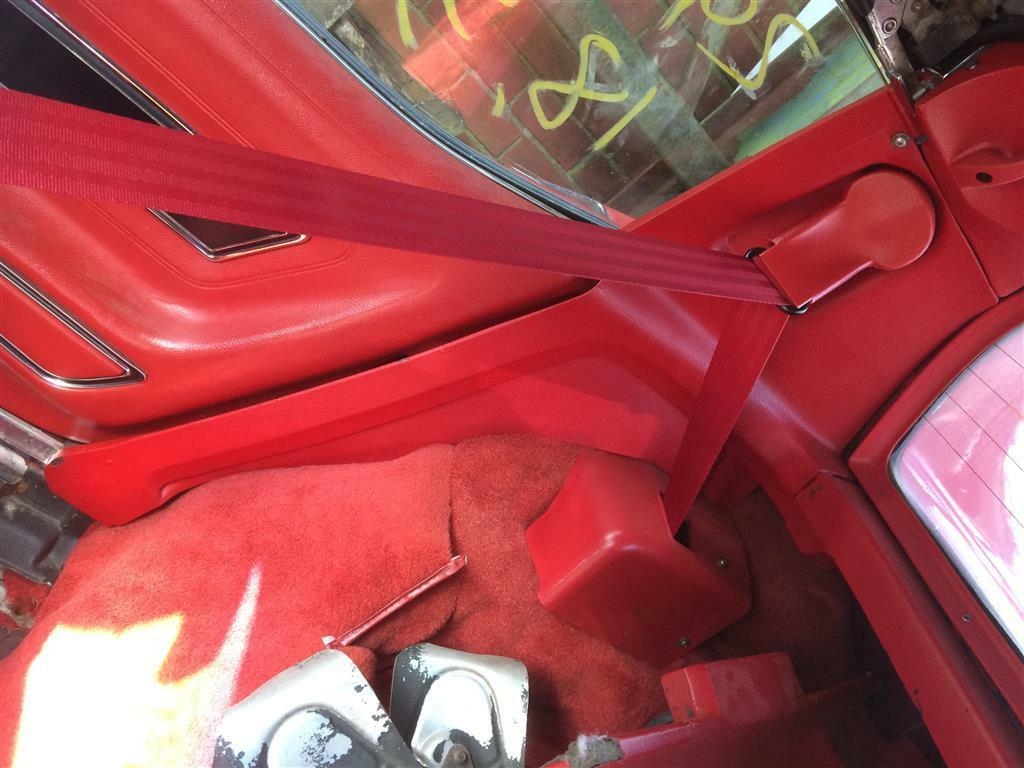 Corvette Stingray Interior Rear Quarter Panel Cover C3 Right Side Red 1977