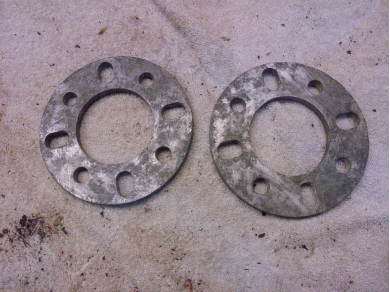 Jenson Jensen Healey Wheel Spacers Pair of Jensen Healey 9.5mm Wheel Spacers Yard SF123