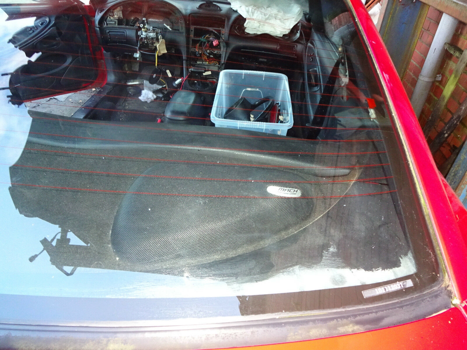 Ford Mustang GT Rear Windscreen Mustang Rear Heated Window Mustang Back
