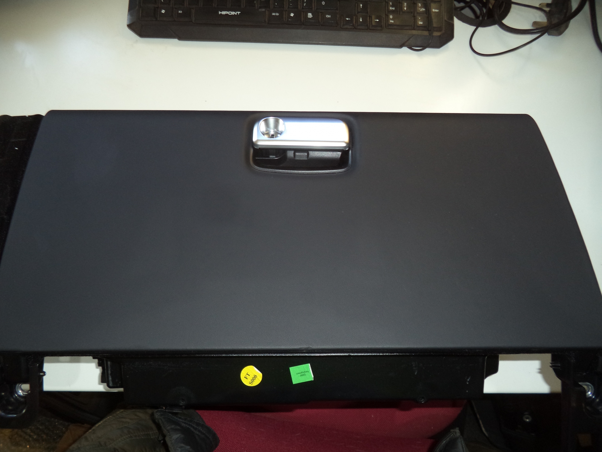 PORSCHE 911 991 BLACK LEATHER GLOVE BOX SV14 LHK 991 GLOVEBOX