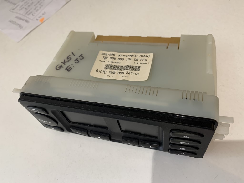 PORSCHE 996 HEATER CONTROL UNIT 99665310109 GK51 VUH 99665310109