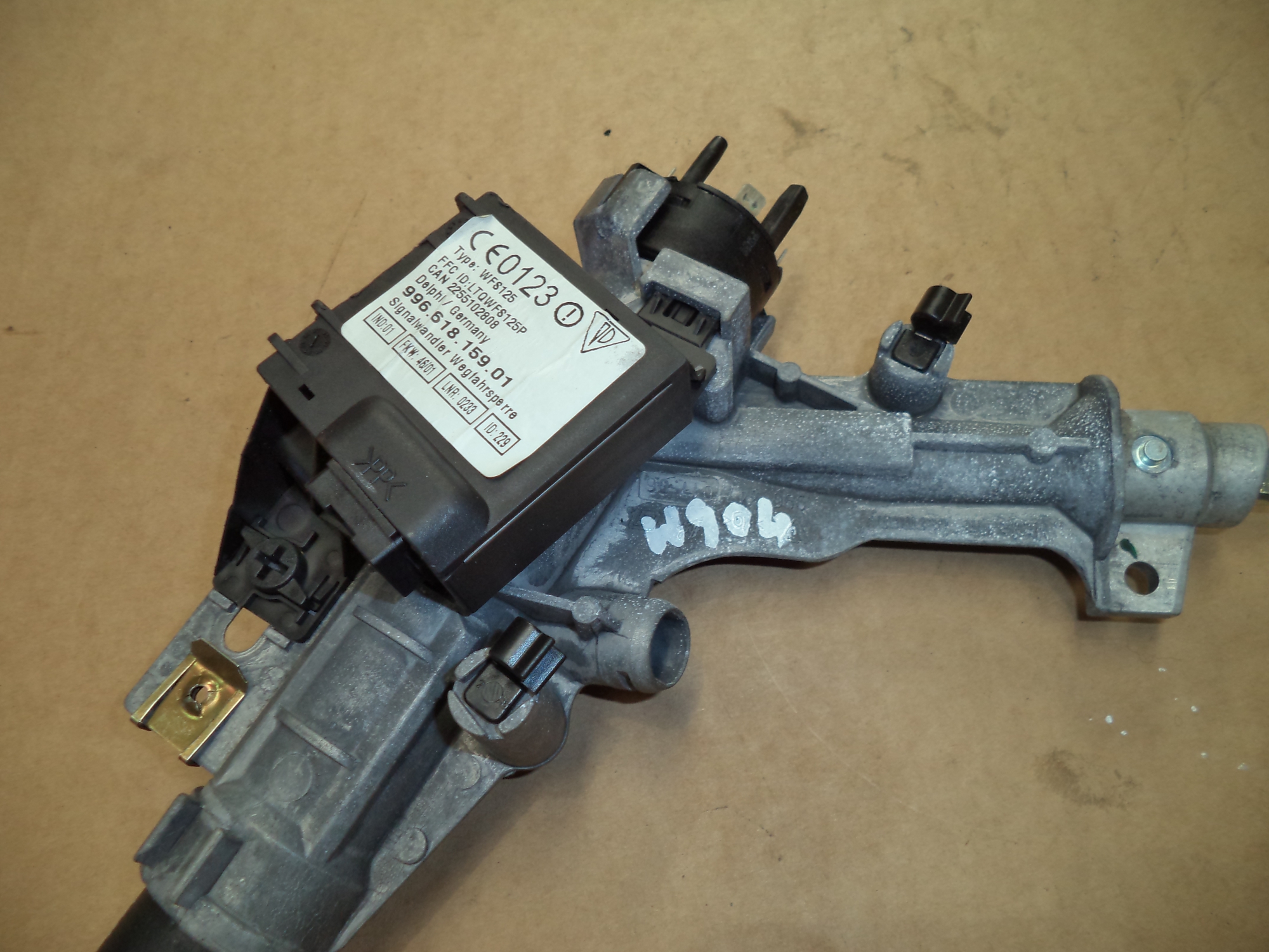 PORSCHE BOXSTER 986 IGNITION BARREL & SWITCH 996 IGNITION SWITCH Loc W904