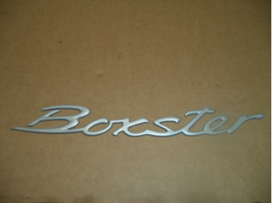 Porsche PORSCHE BOXSTER 986 SILVER BOXSTER BOOT BADGE loc subst desk box