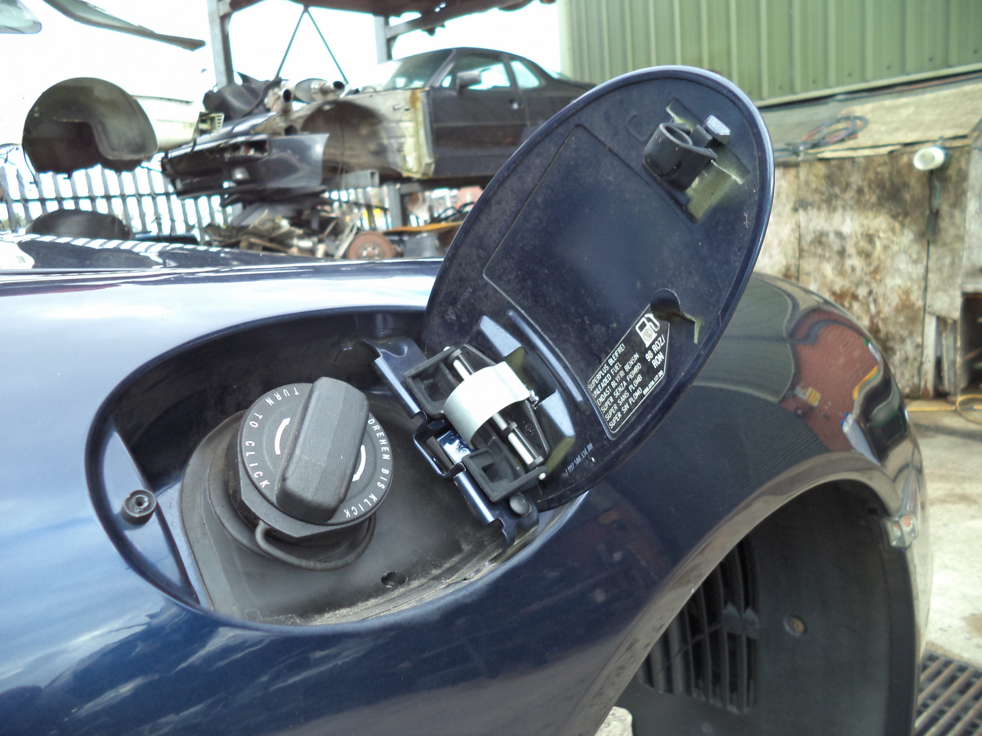 PORSCHE 997 FUEL FILLER FLAP MIDNIGHT BLUE 987 FUEL FILLER FLAP LX56EFN