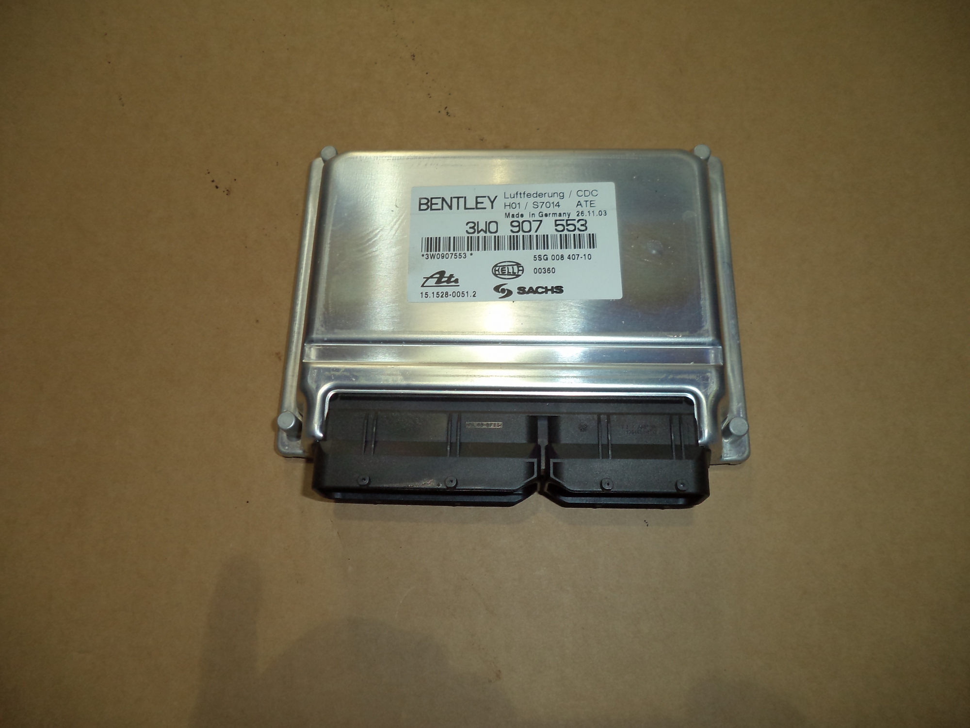 BENTLEY CONTINENTAL GT AIR SUSPENSION ECU. 3W0907553 V10JTG