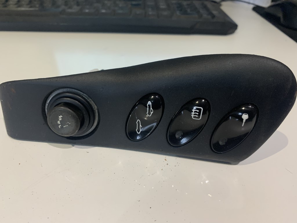 PORSCHE BOXSTER 986 DASH SWITCHES GLOSS BLACK FINISH Interior Parts