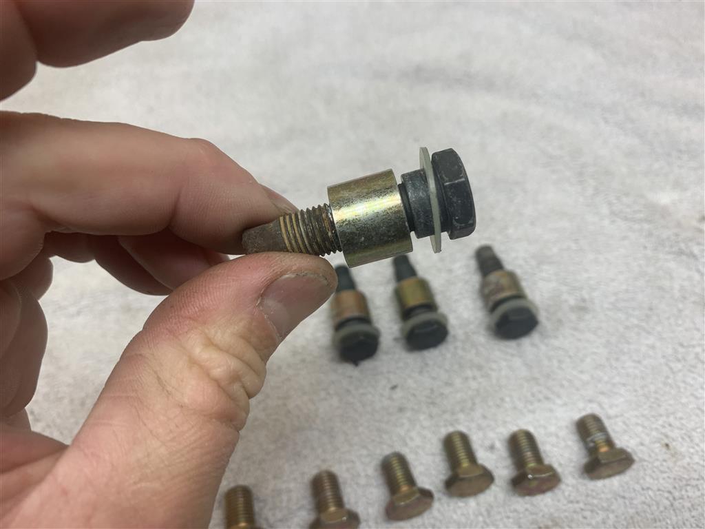 Porsche 996 Seat Belt Bolts Porsche 996 Seat Belt Fixing Bolts Spacers