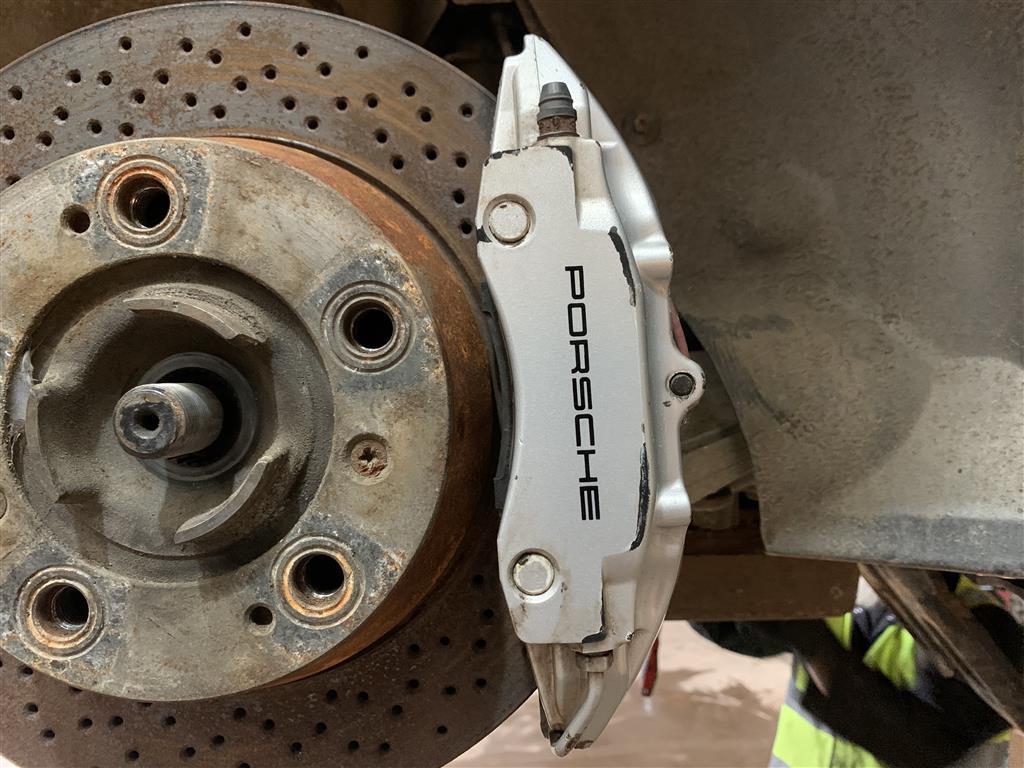 Porsche 996 Carrera 4 Rear Brake Calipers Silver 996 C4 Rear Brake