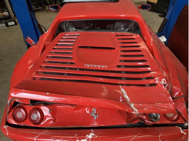 Ferrari 355 Engine Lid Ferrari F355 Engine Lid Damaged Wall Art Garage Art Man Cave Art