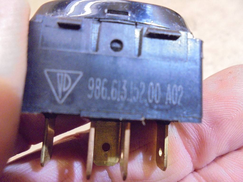 Porsche 986 Boxster Heated Seat Switch in GLOSS Finish 98661315200 986