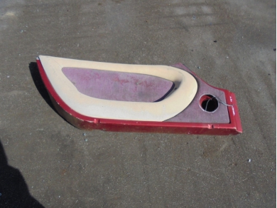 TVR Chimaera Left Side Red Inner Door Card N/S Sub Stn Roof