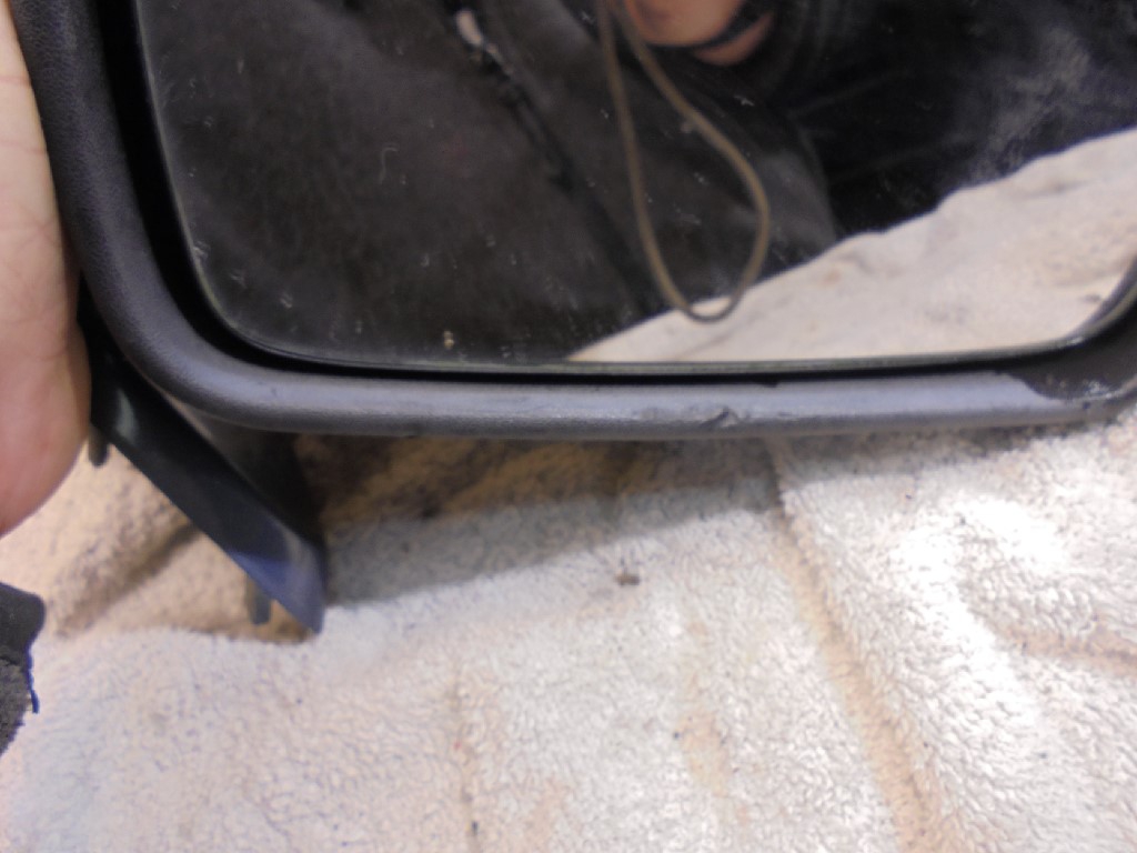 Porsche 944 Right Side Door Mirror 6 Wire 9457310220 Blue FOR PARTS 944