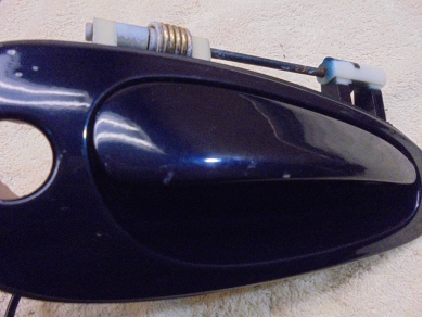 Porsche 986 Boxster Right Side Outer Door Handle 99653706205 in Ocean Blue O/S Yard SF84