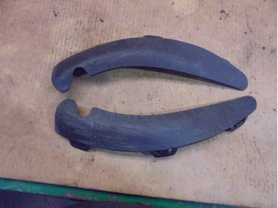 Porsche 986 / 996 Front Bumper Lower Trims 99650552600 / 99650552500 DAMAGED 986/996 Yard SF126