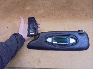 Porsche 986 Left Sun Visor 98656160700 in Black DAMAGED FOR PARTS N/S Yard SF60