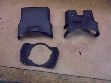 Porsche 986 / 996 Steering Column Shroud / Cover 3 Piece Set in Black 986/996 Stg Yard SF60
