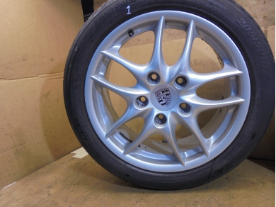 Porsche 986 Front 7J x 55 x 17 Alloy Wheel 5x Twin Spoke 99636212402 Peg 57