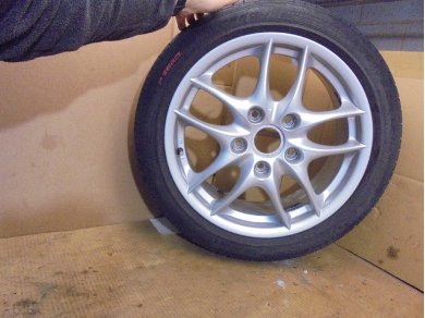 Porsche 986 Front 5 x Twin Spoke Alloy Wheel 98636212402 7Jx17 ET55 Peg 64
