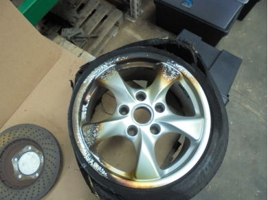 Porsche 986 Rear 8.5Jx17 ET48 Twist Alloy Wheel 98636212606 DAMAGED Peg 84