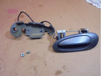 Porsche 986 / 996 Left Outer Door Handle 99653706106 in Seal Grey 986/996 N/S Yard SF102