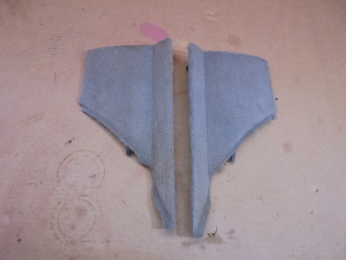 Porsche 986 Boxster Centre Console Carpet Trims 99655211402 / 99655211302 in Grey Yard SF121