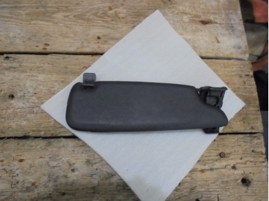 Porsche 986 Left Side Illuminated Sun Visor 98656160700 Black Vinyl DAMAGED N/S Yard SF106