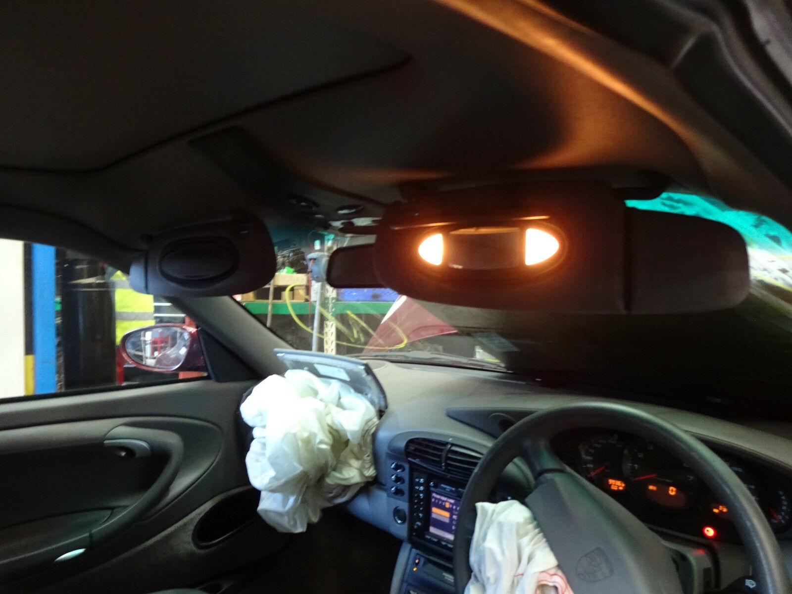 PORSCHE 996 COUPE SUN VISORS PORSCHE 996 ILLUMINATED SUN VISORS R752MEH