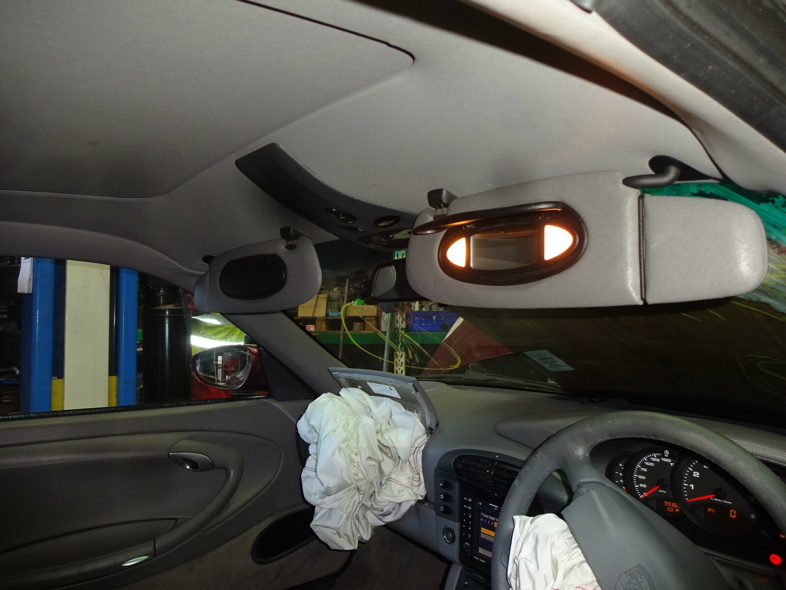 PORSCHE 996 COUPE SUN VISORS PORSCHE 996 ILLUMINATED SUN VISORS R752MEH